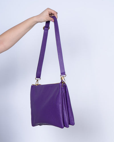 BORSA OLIVIA PELLE VIOLA