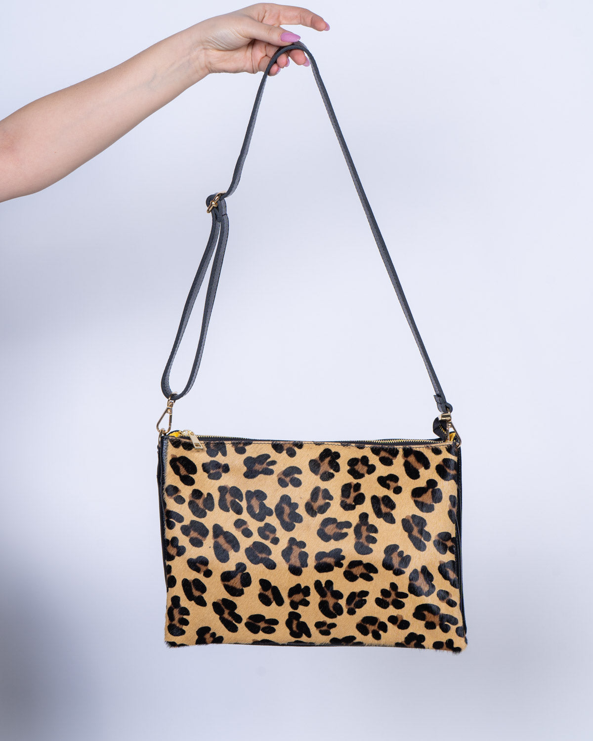 BORSA OLIVIA CAVALLINO LEOPARDO