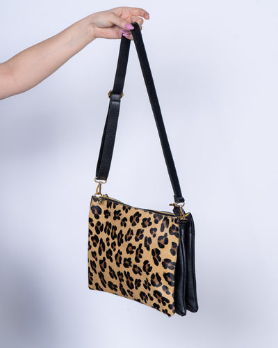 BORSA OLIVIA CAVALLINO LEOPARDO