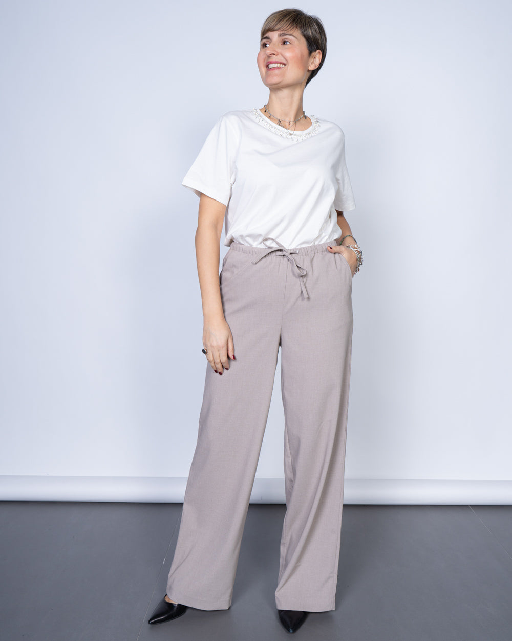 PANTALONE BABETTE AVORIO