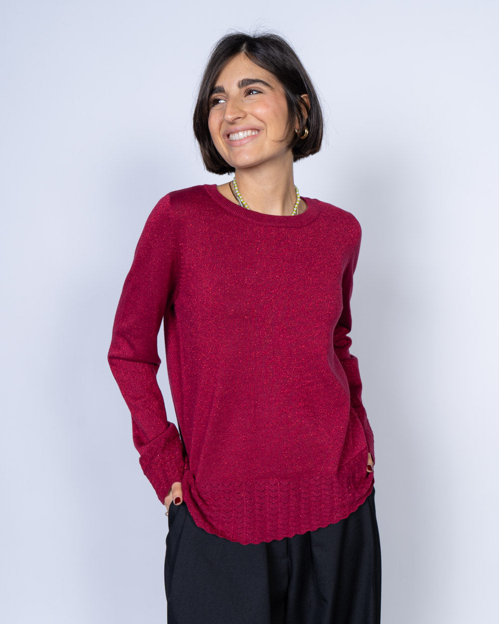 MAGLIONE CHIMMA ROSSO