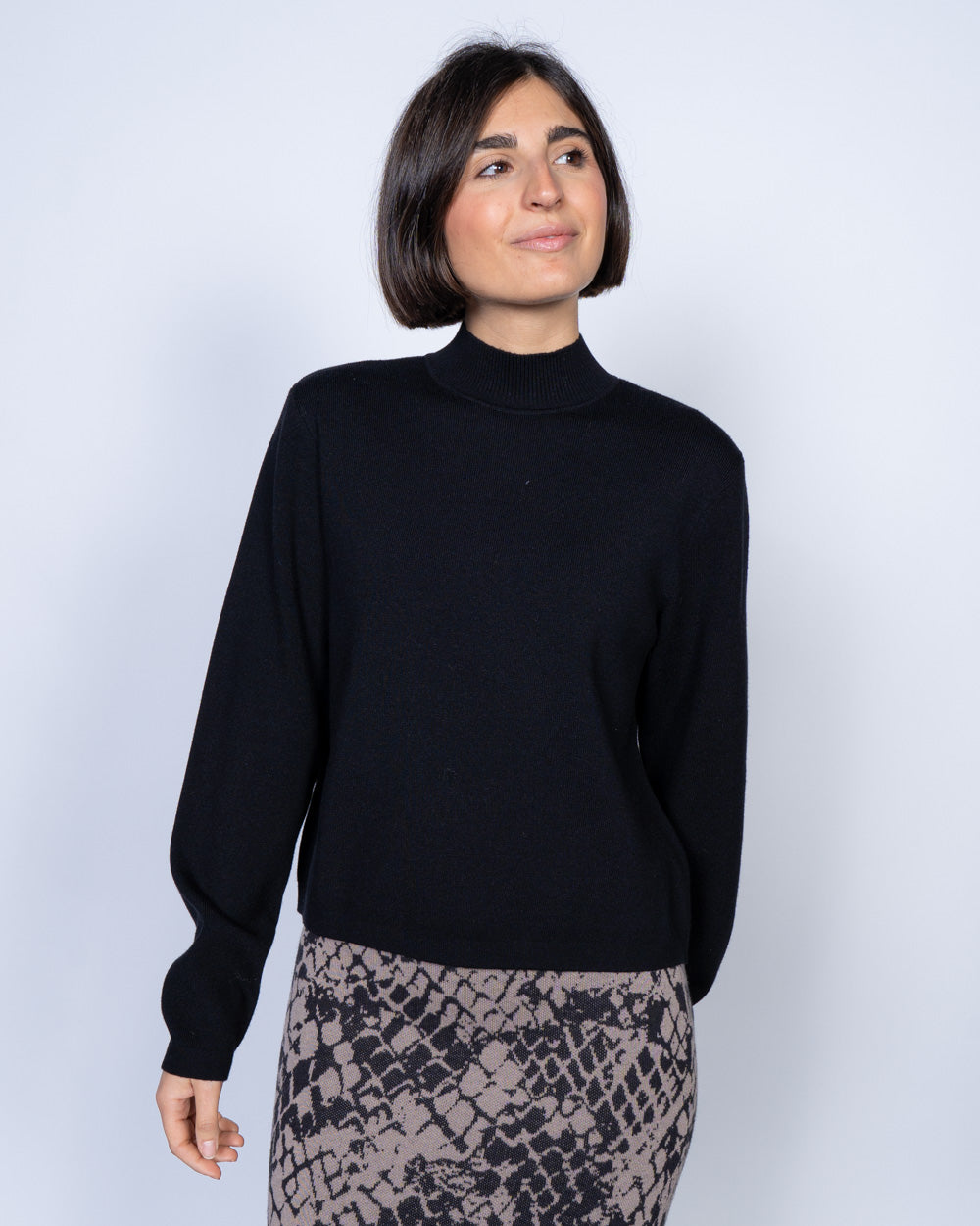 MAGLIONE NIKA LS NERO