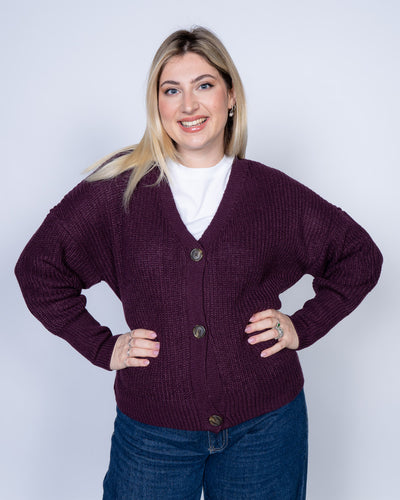 CARDIGAN LEA VINO