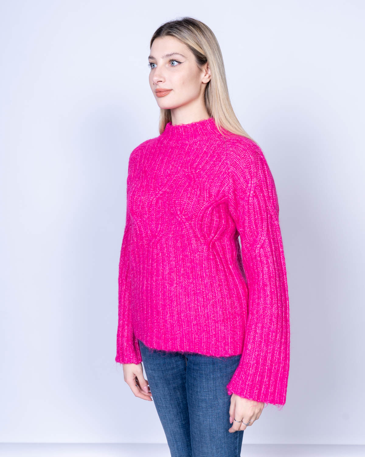 MAGLIONE OMICKA FUXIA