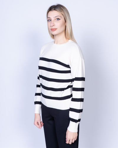 MAGLIONE FALLY BIANCO/NERO