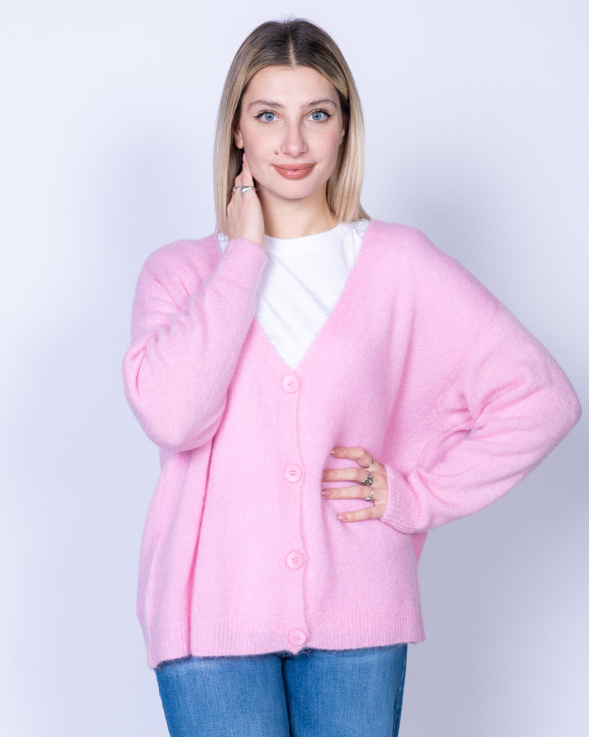 CARDIGAN AMARENA ROSA