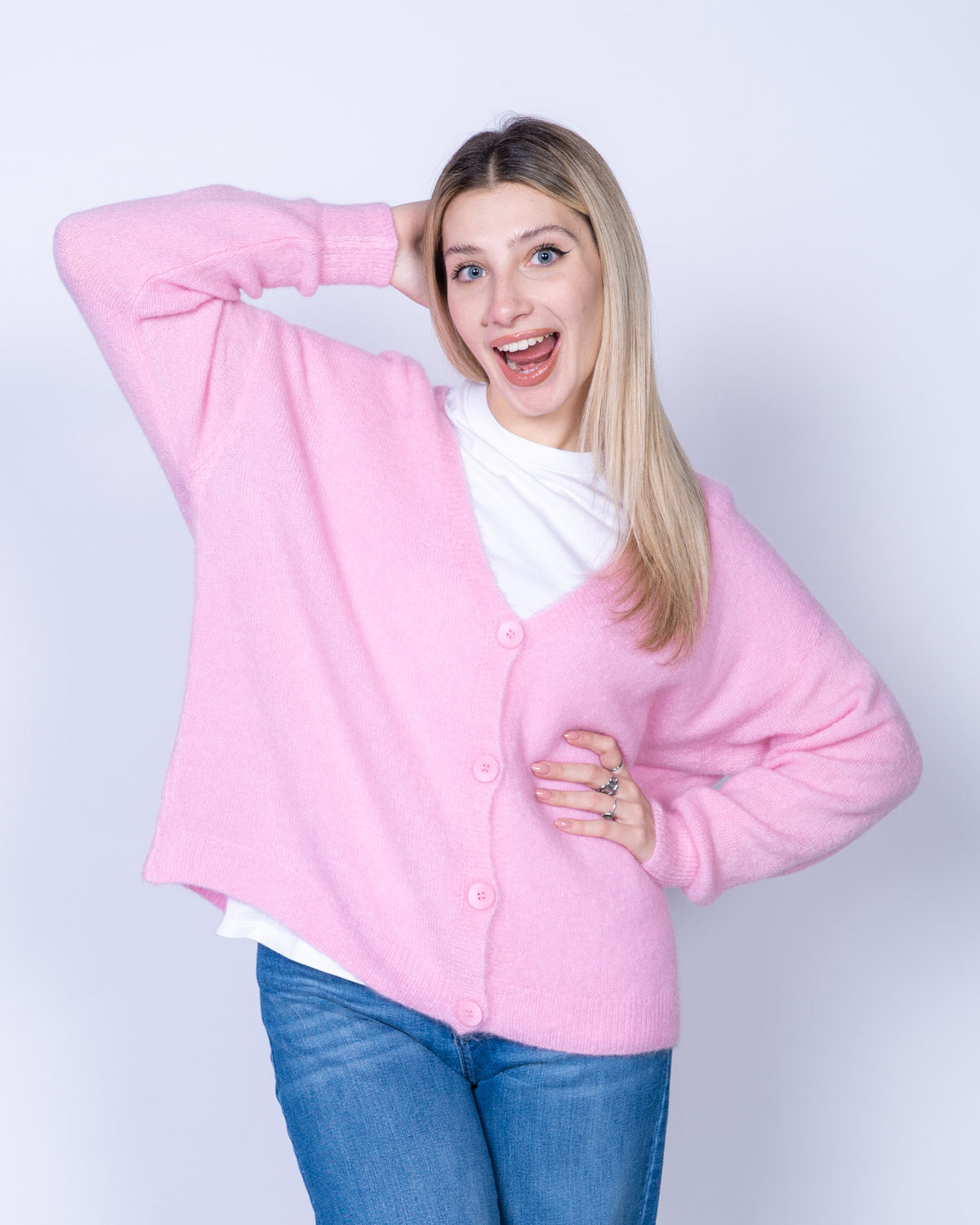 CARDIGAN AMARENA ROSA