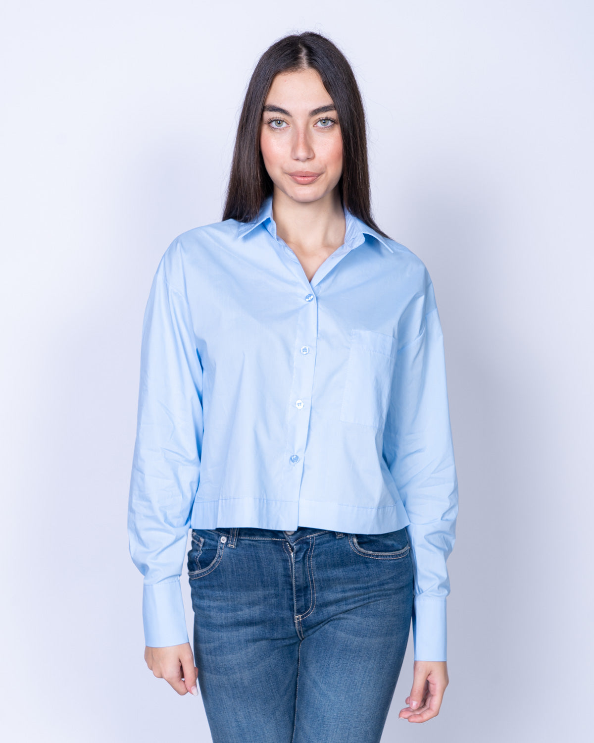 CAMICIA NINA CELESTE