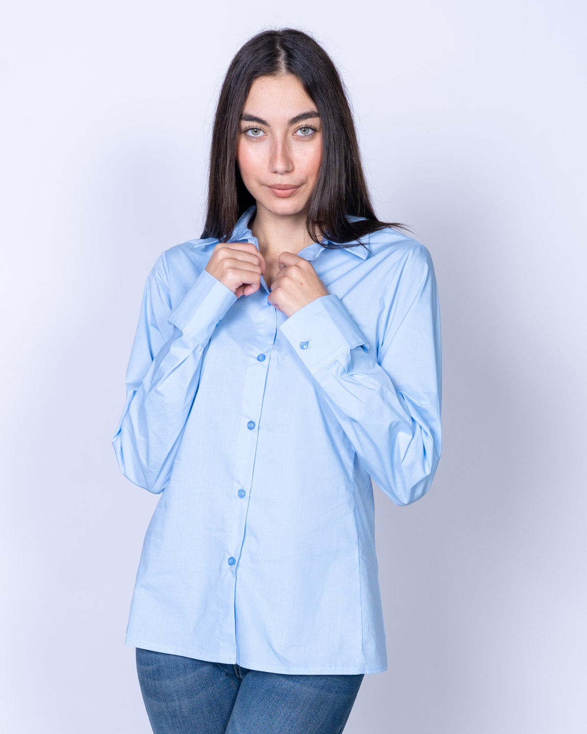 CAMICIA NUCCIA CELESTE