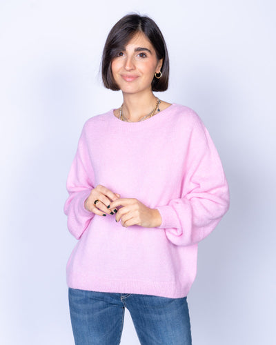 MAGLIONE CANNELLA ROSA