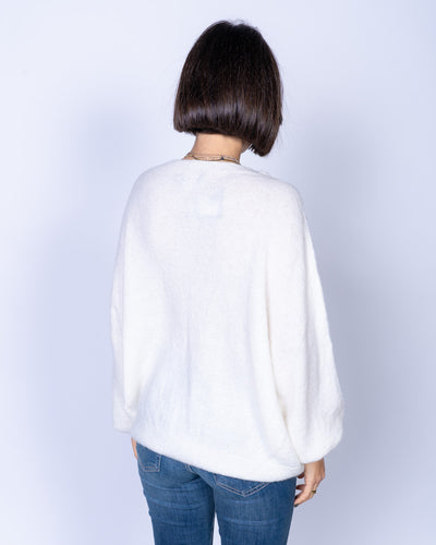 MAGLIONE CANNELLA PANNA