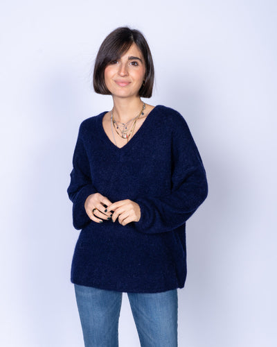 MAGLIONE LIQUIRIZIA BLU