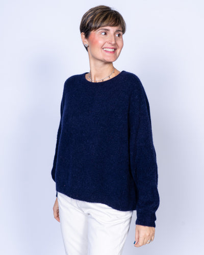 MAGLIONE CANNELLA BLU