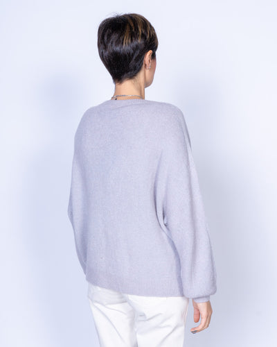 MAGLIONE CANNELLA GRIGIO