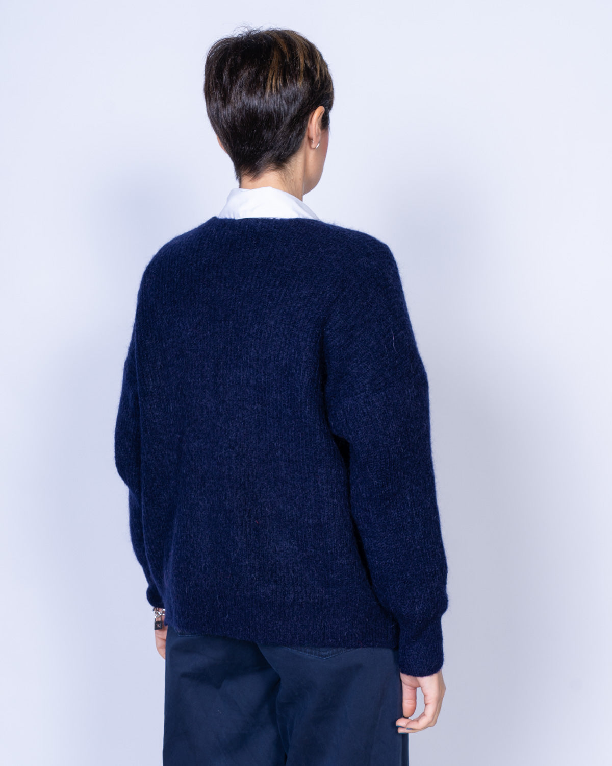 CARDIGAN GIANDUIA BLU