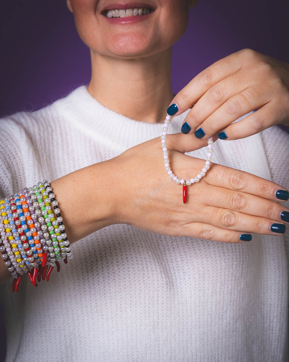 BRACCIALE SCARAMANTICO ROSA