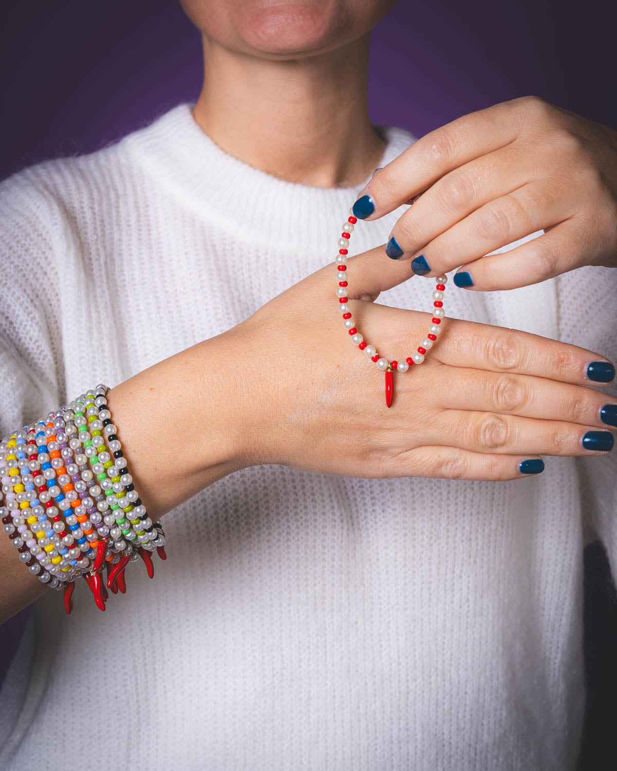 BRACCIALE SCARAMANTICO ROSSO