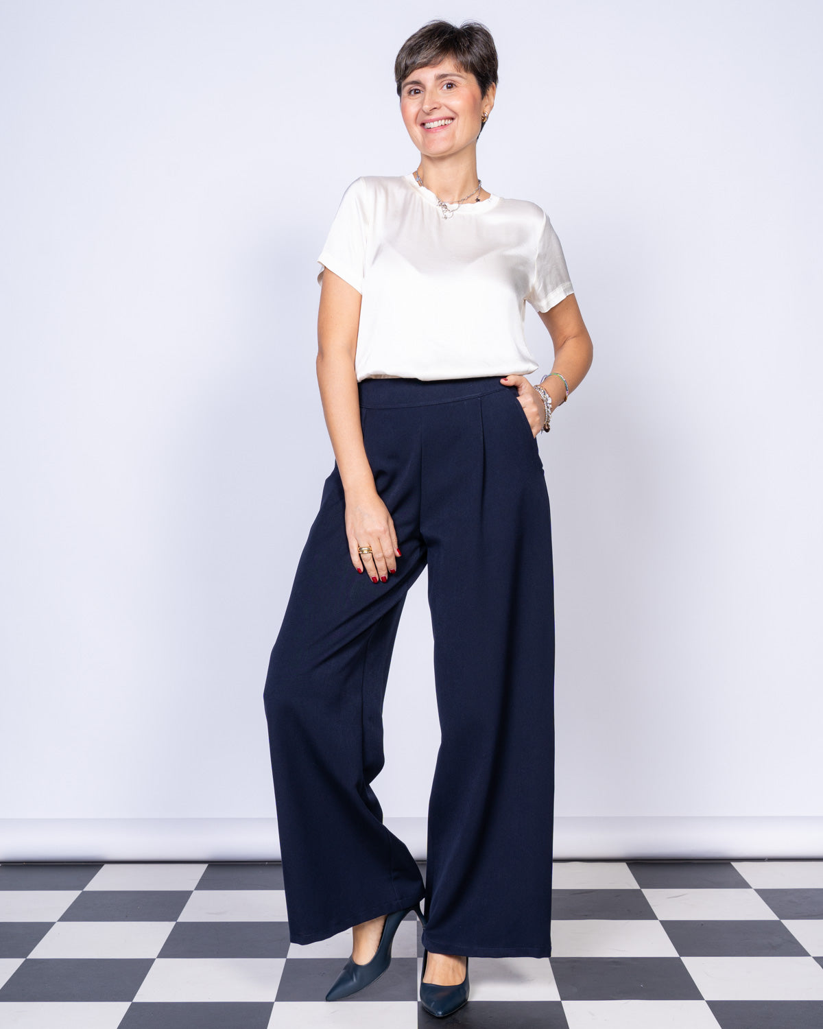 PANTALONE AURY BLU