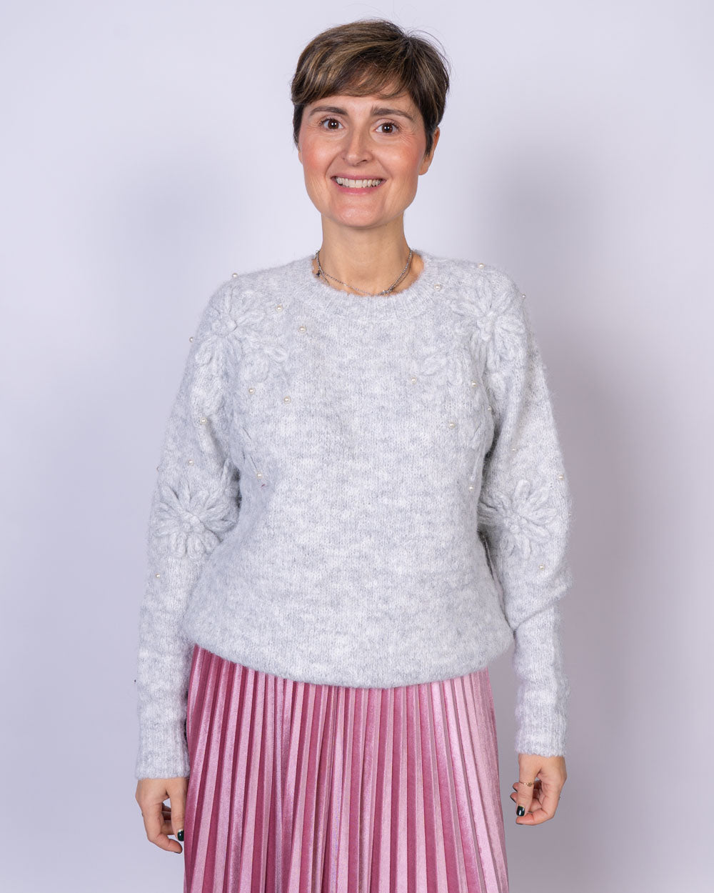 MAGLIONE FLAVIA GRIGIO