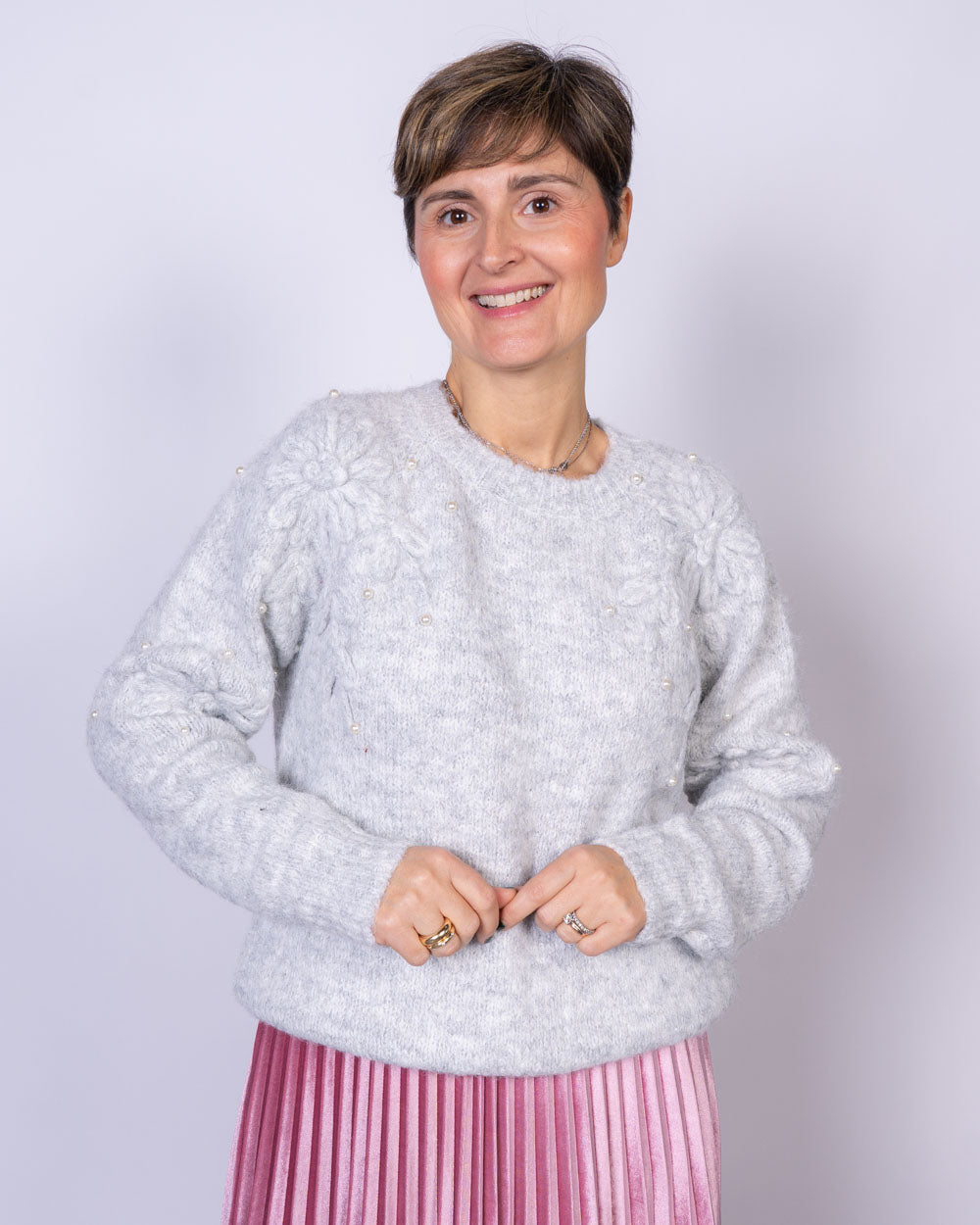 MAGLIONE FLAVIA GRIGIO