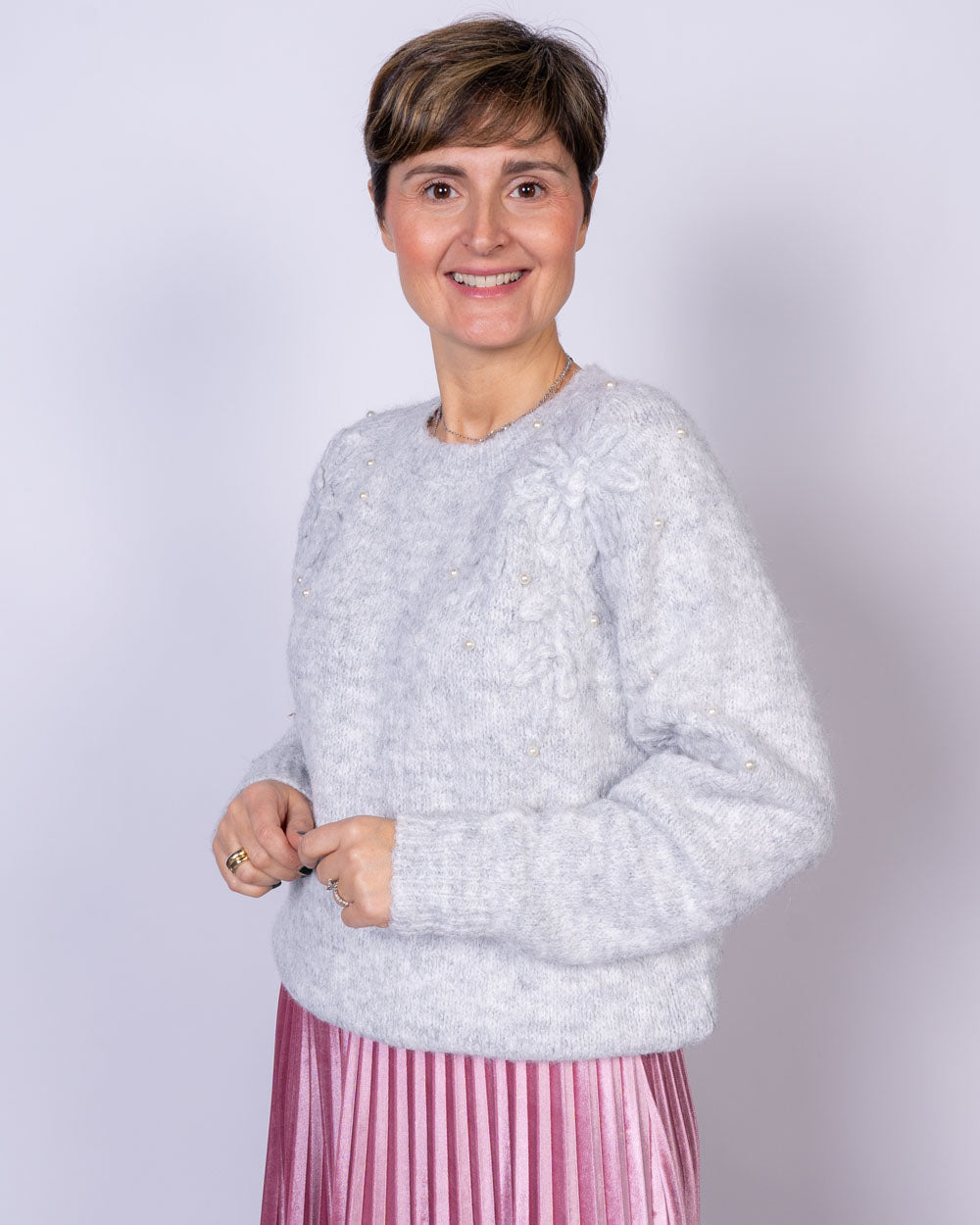 MAGLIONE FLAVIA GRIGIO