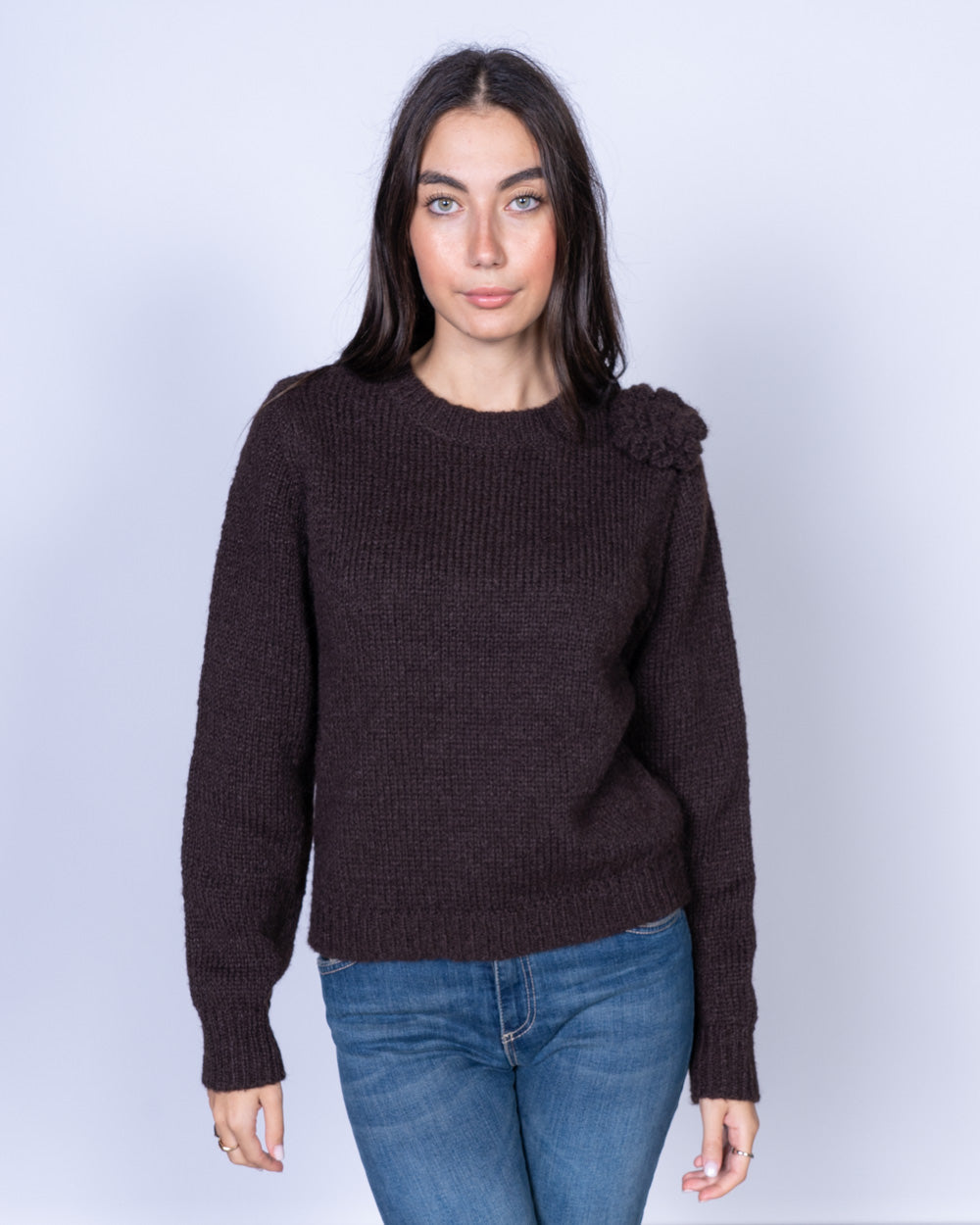 MAGLIONE ADIA MARRONE