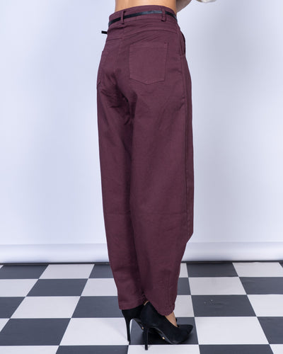 PANTALONE FEDRA BORDEAUX