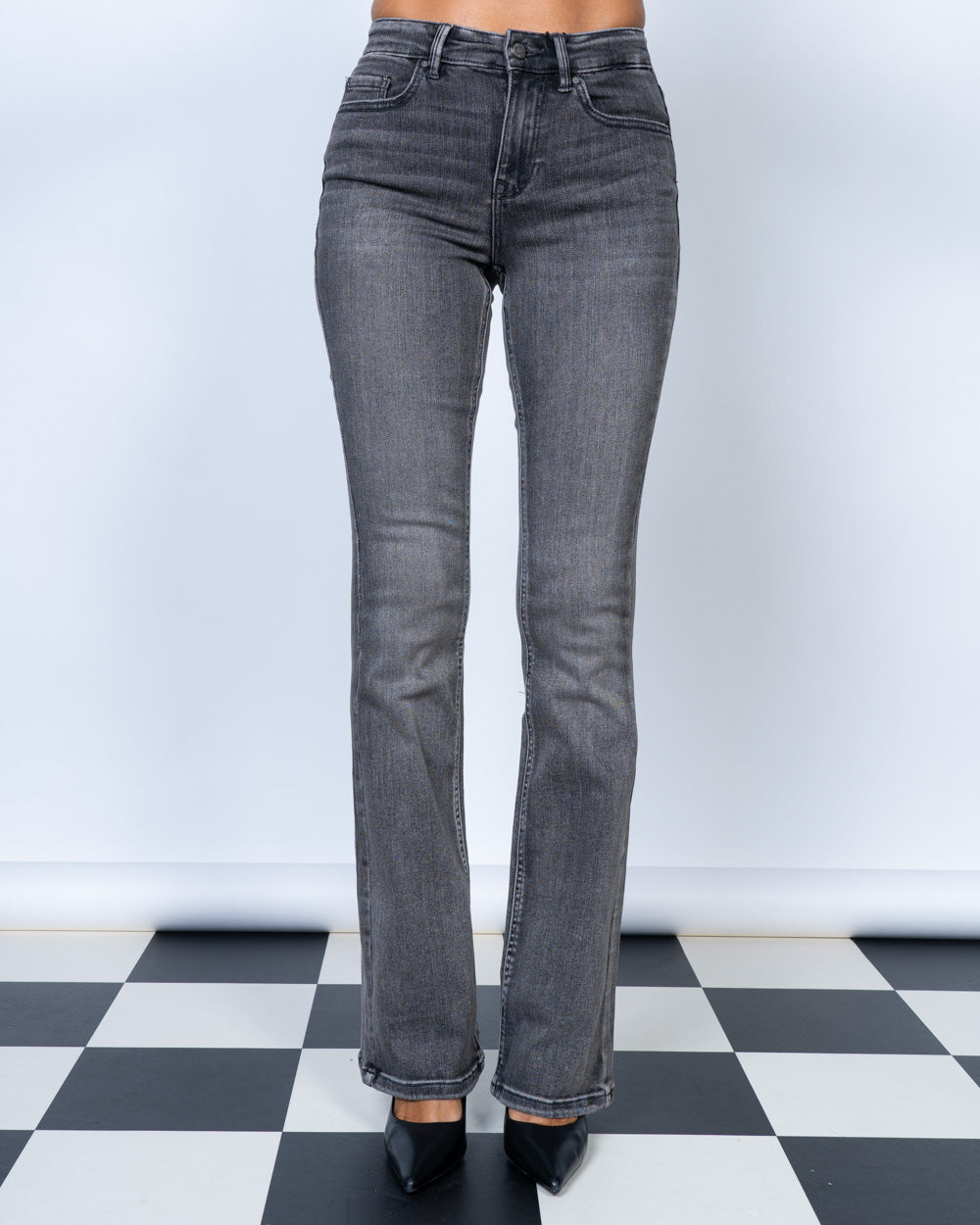 JEANS FLASH FLAIRED GRIGIO