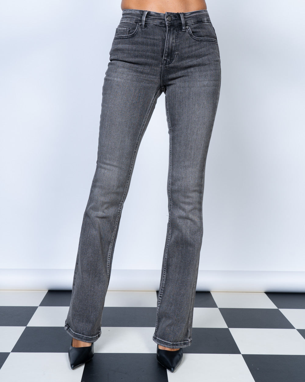 JEANS FLASH FLAIRED GRIGIO