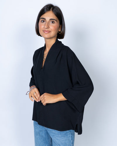 BLUSA ORTENSIA NERO