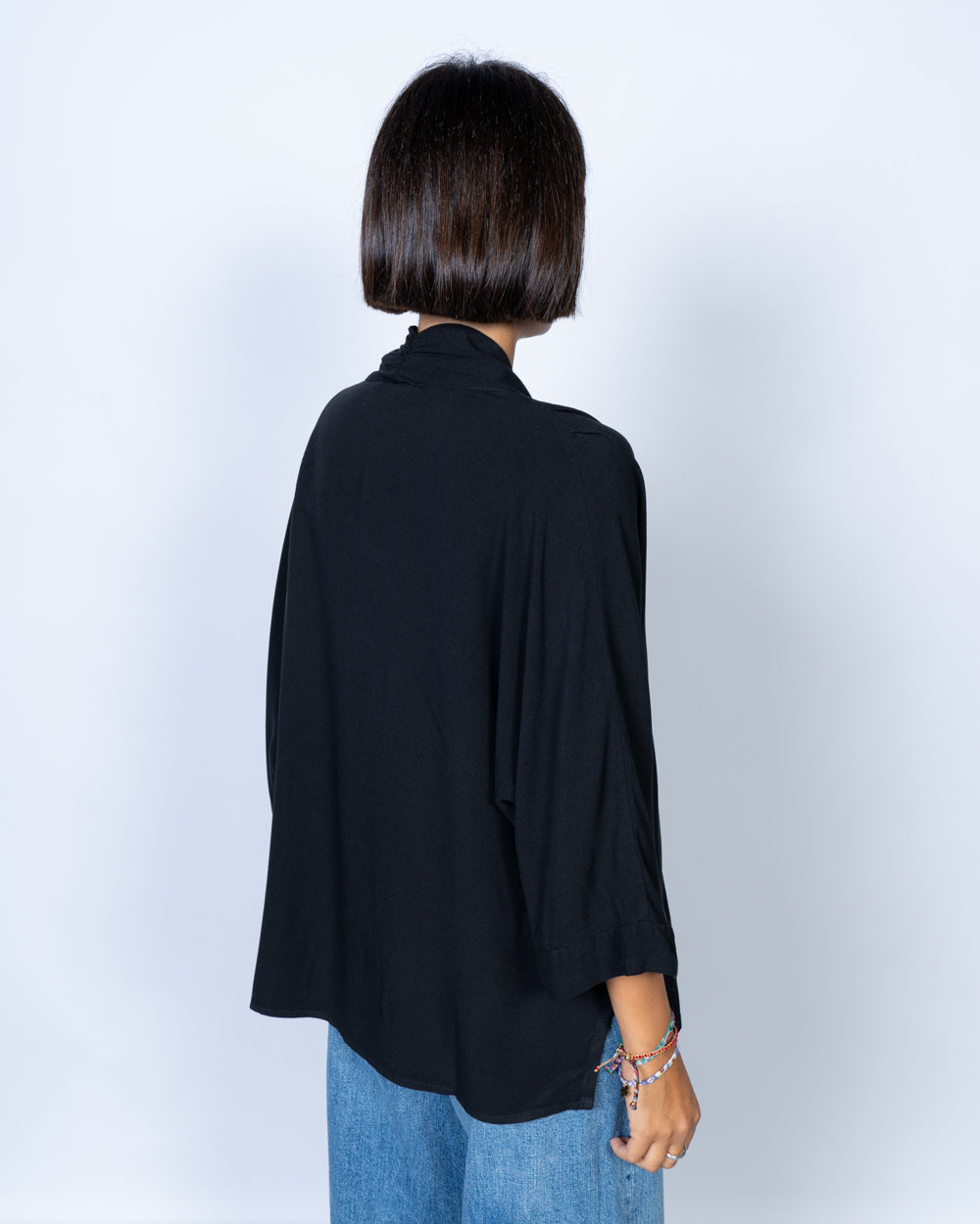 BLUSA ORTENSIA NERO