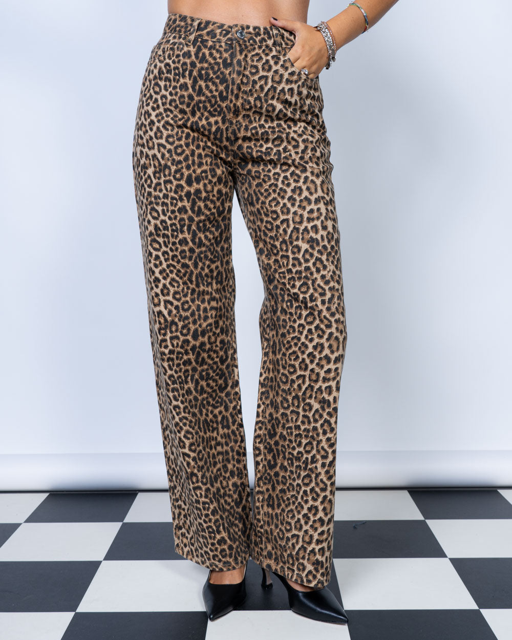 PANTALONE TESSA LEOPARDATO