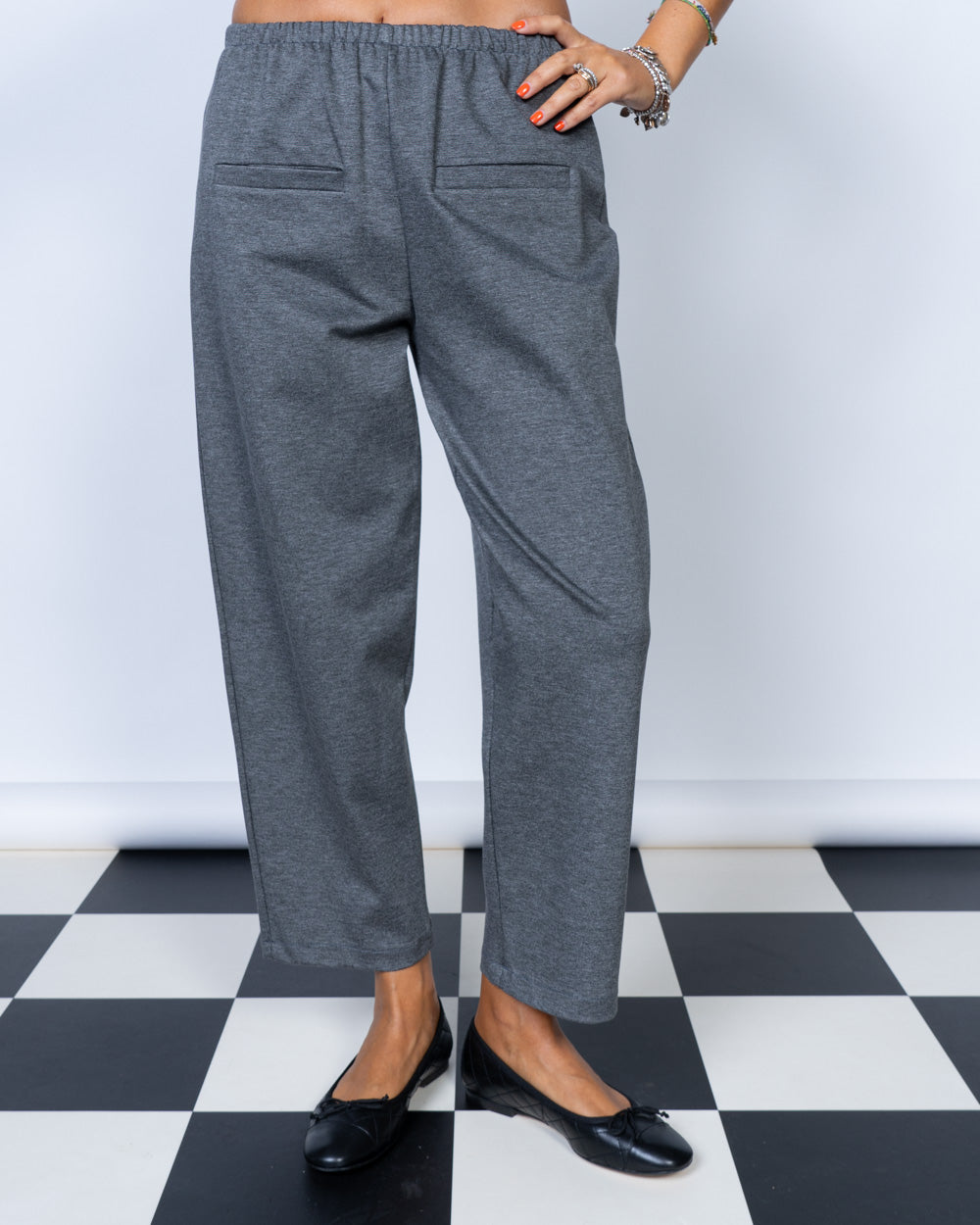 PANTALONE GIUSY GRIGIO