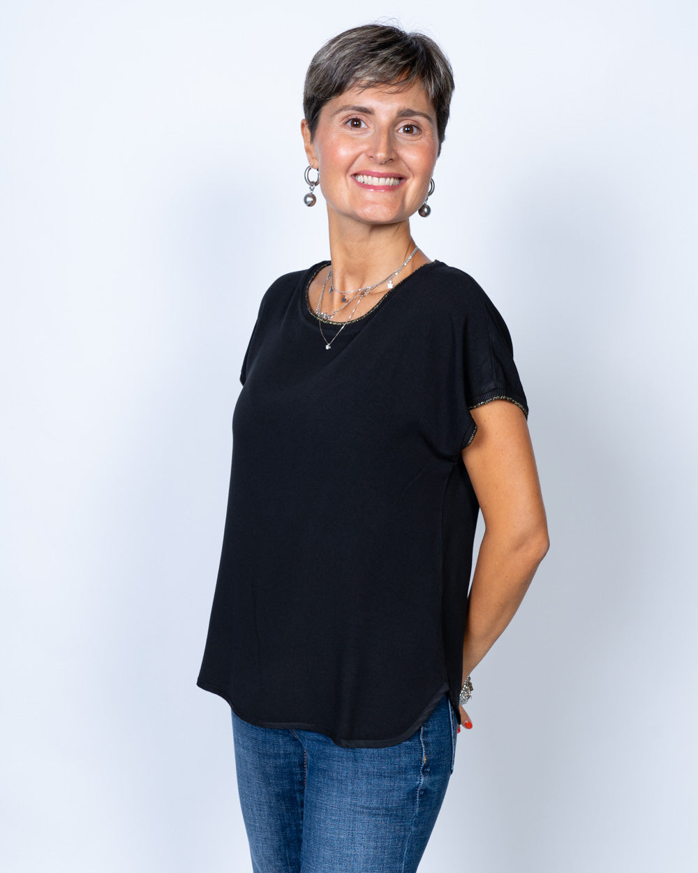 BLUSA AGAPANTO NERO