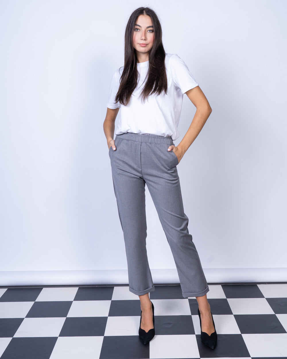 PANTALONE GRETA GRIGIO