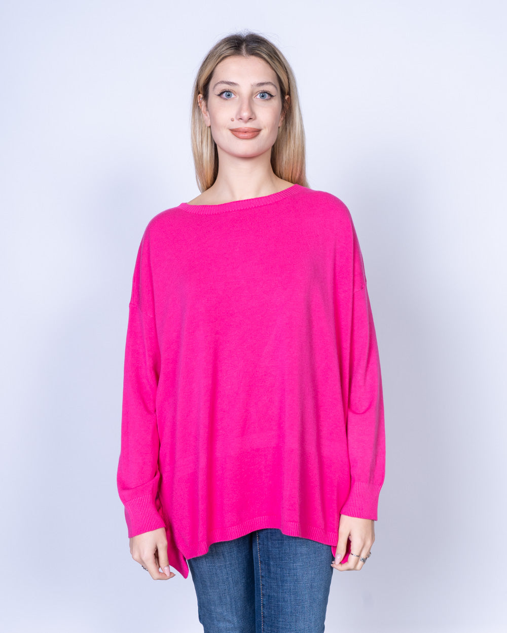 MAXI MAGLIA ENZA FUXIA