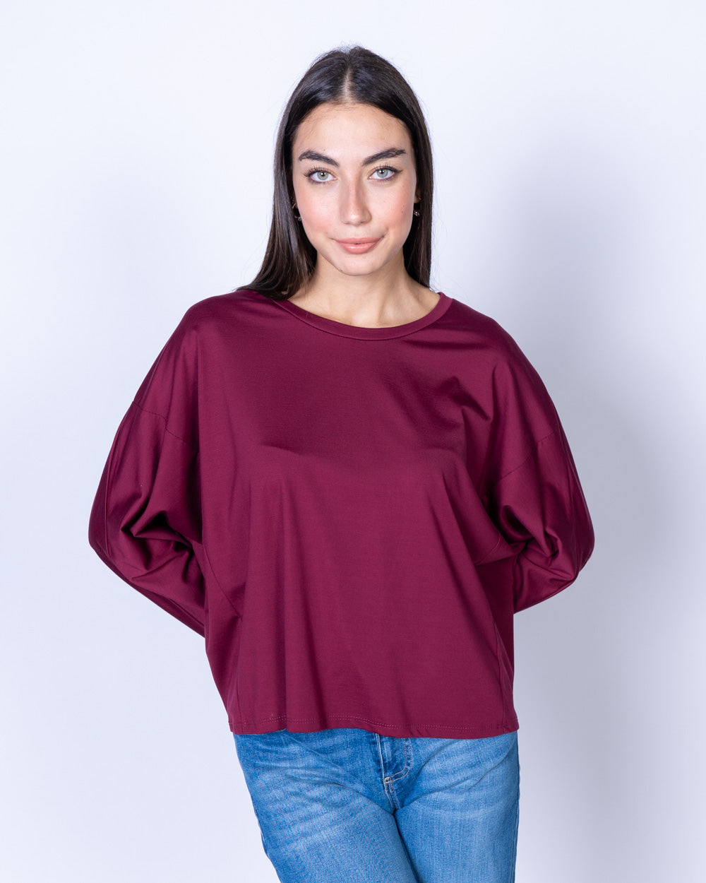 BLUSA LECCE BORDEAUX