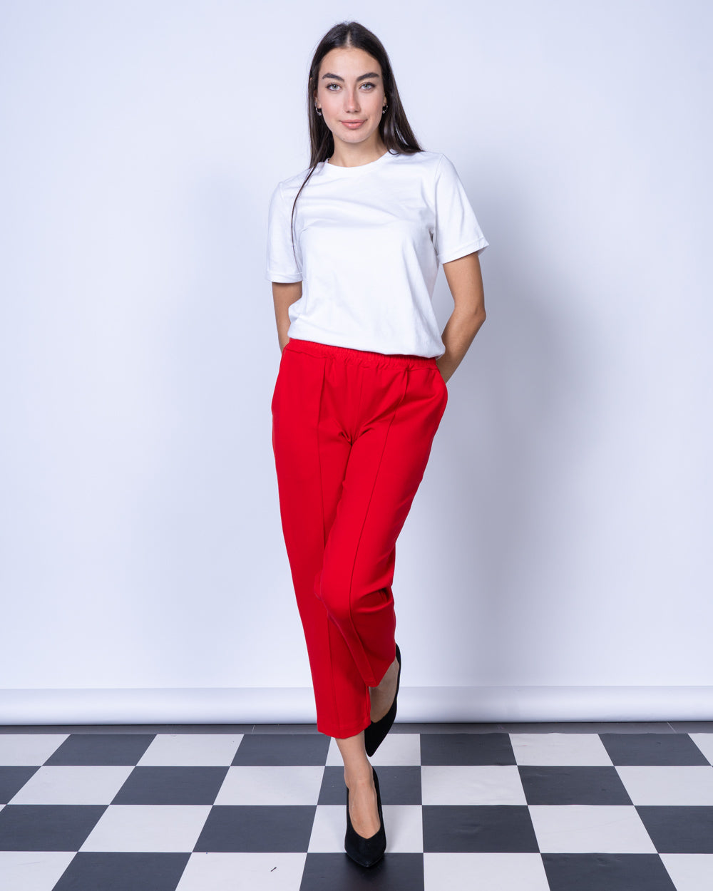 PANTALONE CARLA ROSSO