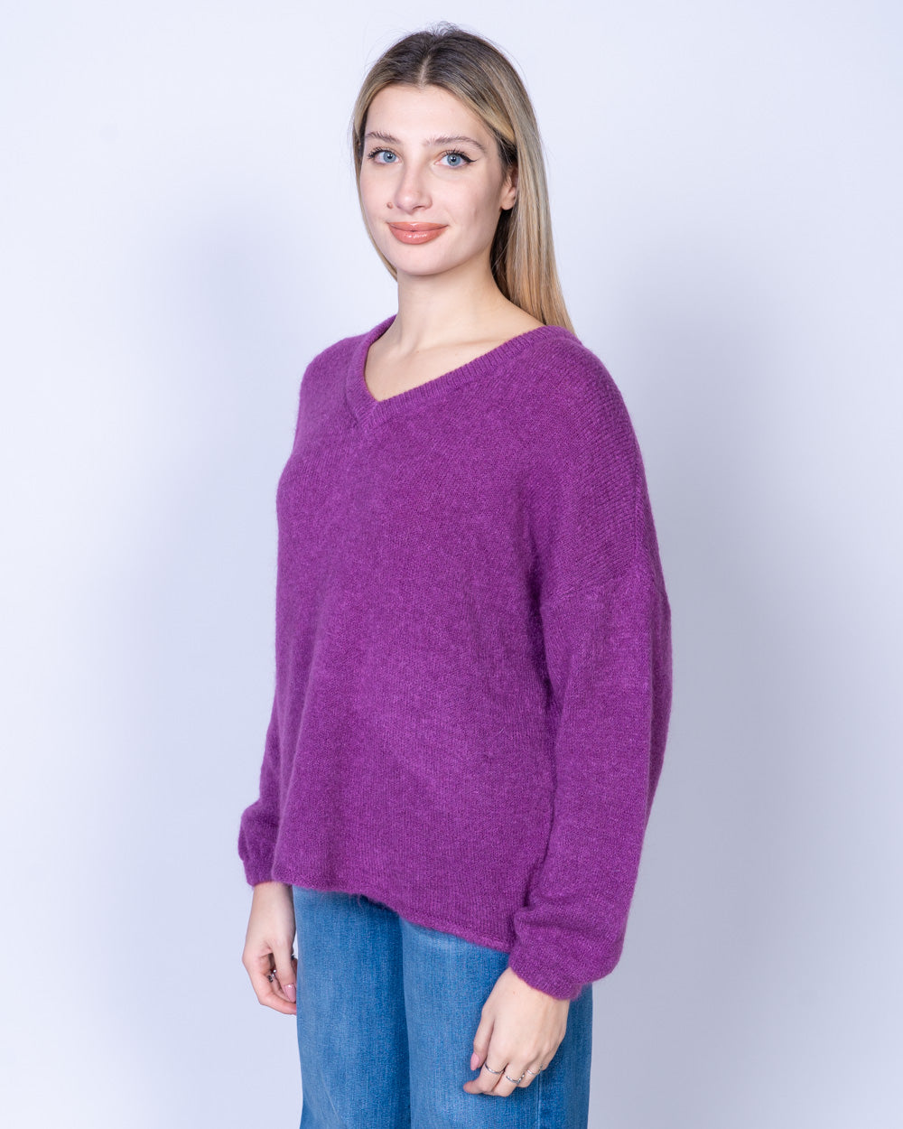 MAGLIONE LIQUIRIZIA VIOLA