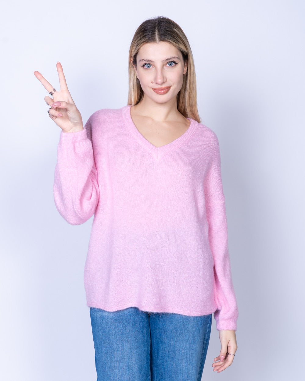 MAGLIONE LIQUIRIZIA ROSA