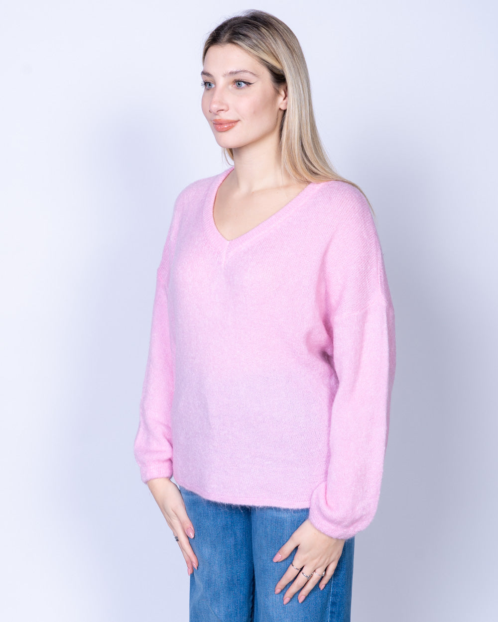 MAGLIONE LIQUIRIZIA ROSA