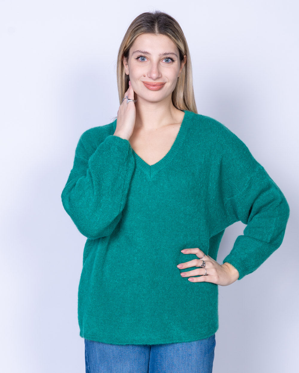 MAGLIONE LIQUIRIZIA VERDE