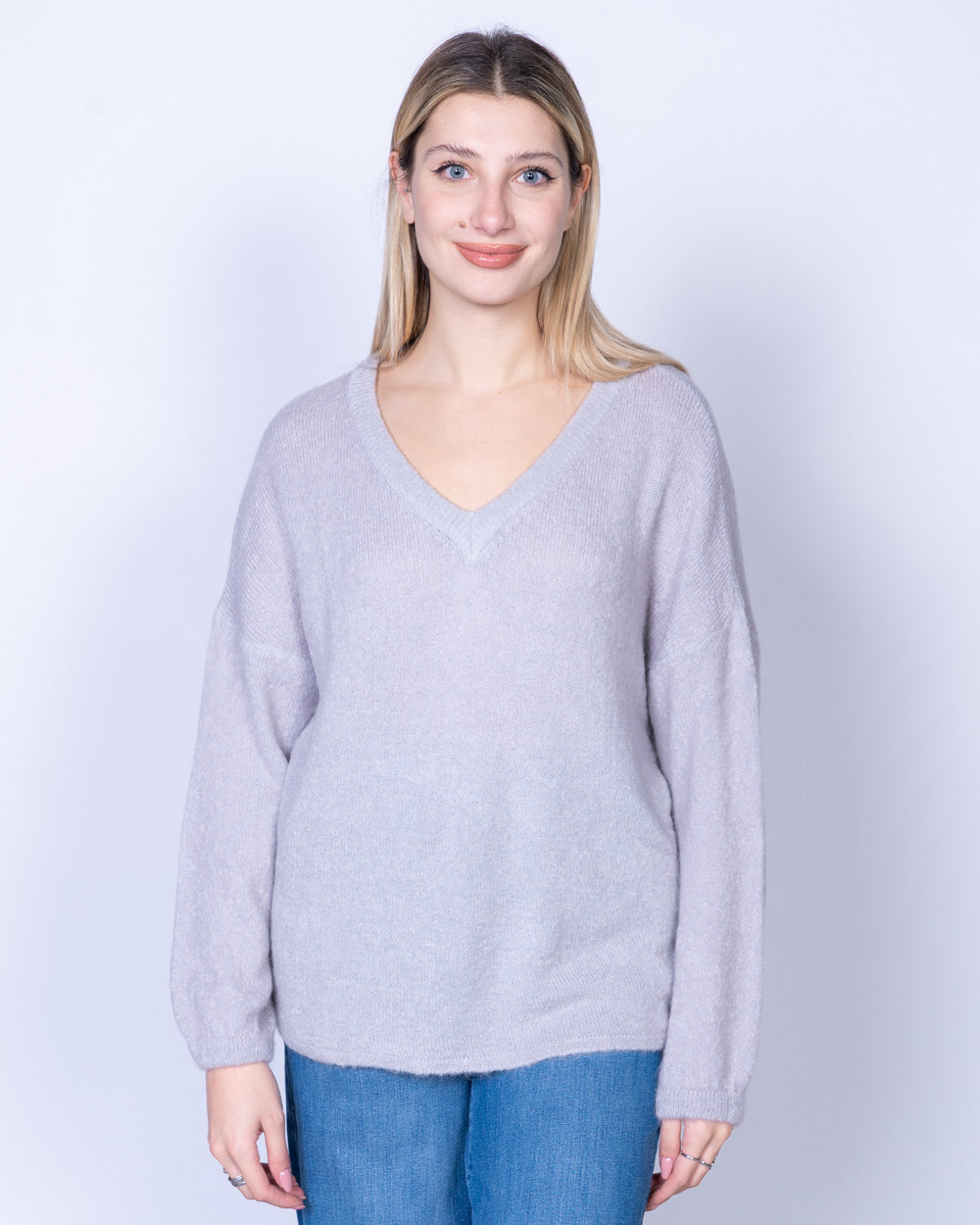 MAGLIONE LIQUIRIZIA GRIGIO