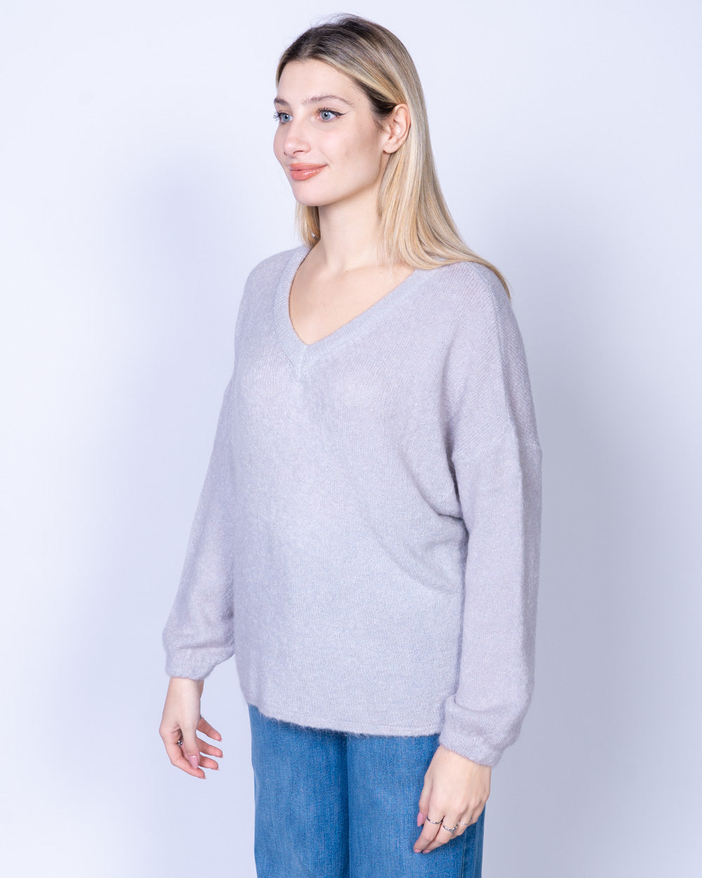 MAGLIONE LIQUIRIZIA GRIGIO