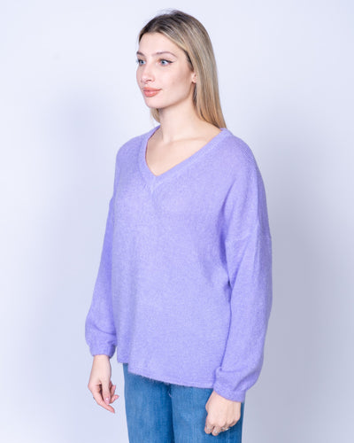 MAGLIONE LIQUIRIZIA LILLA