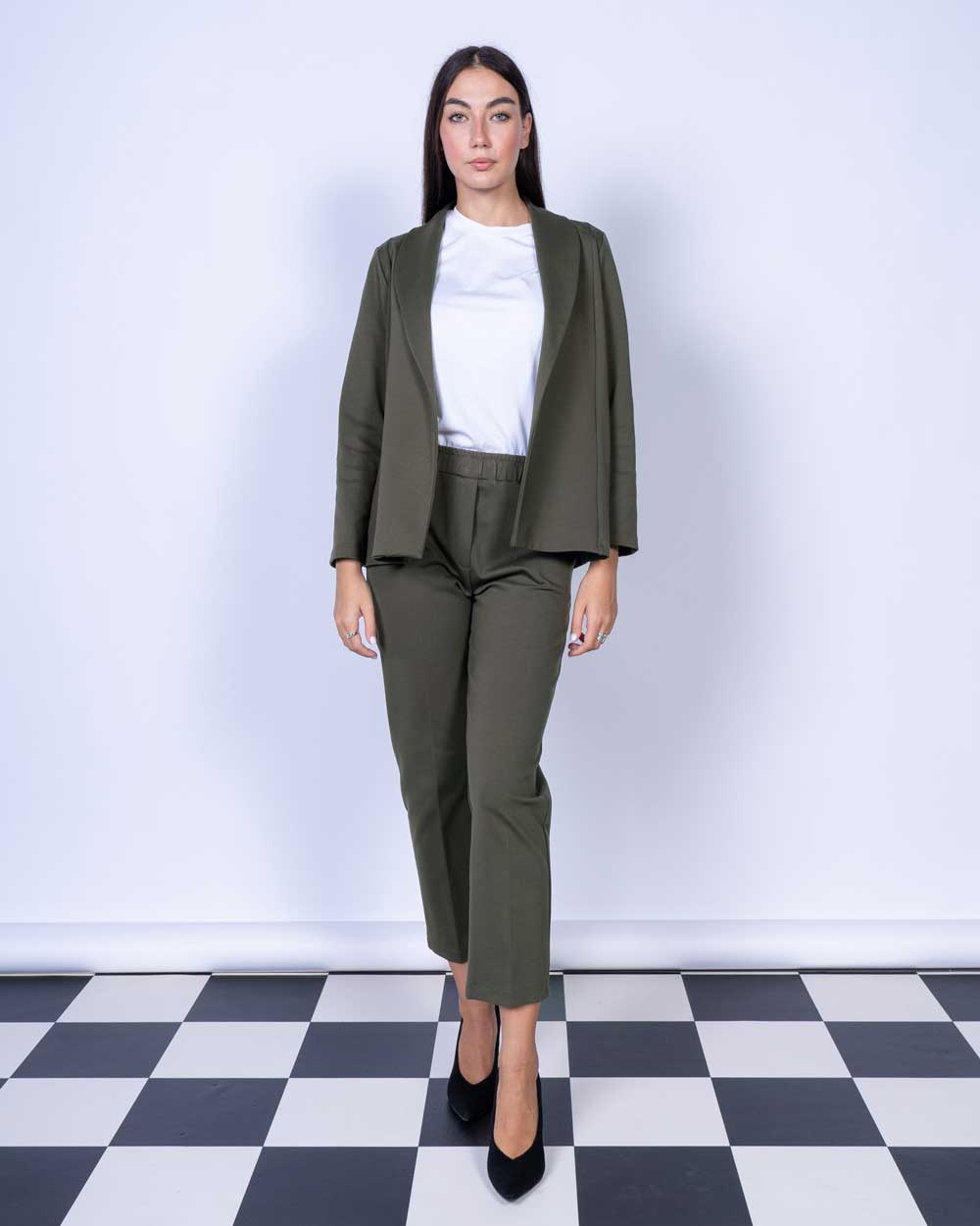 PANTALONE GIULIA VERDE MILITARE (più chiaro)