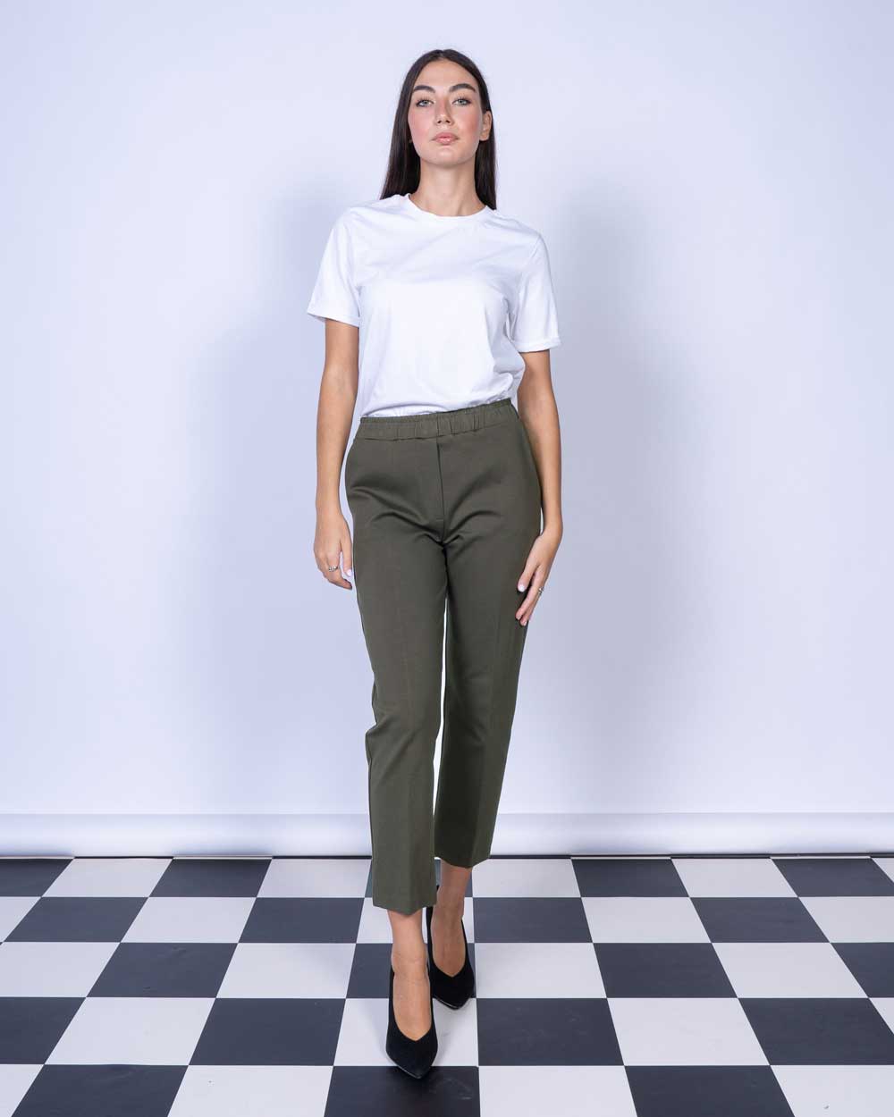 PANTALONE GIULIA VERDE MILITARE (più chiaro)